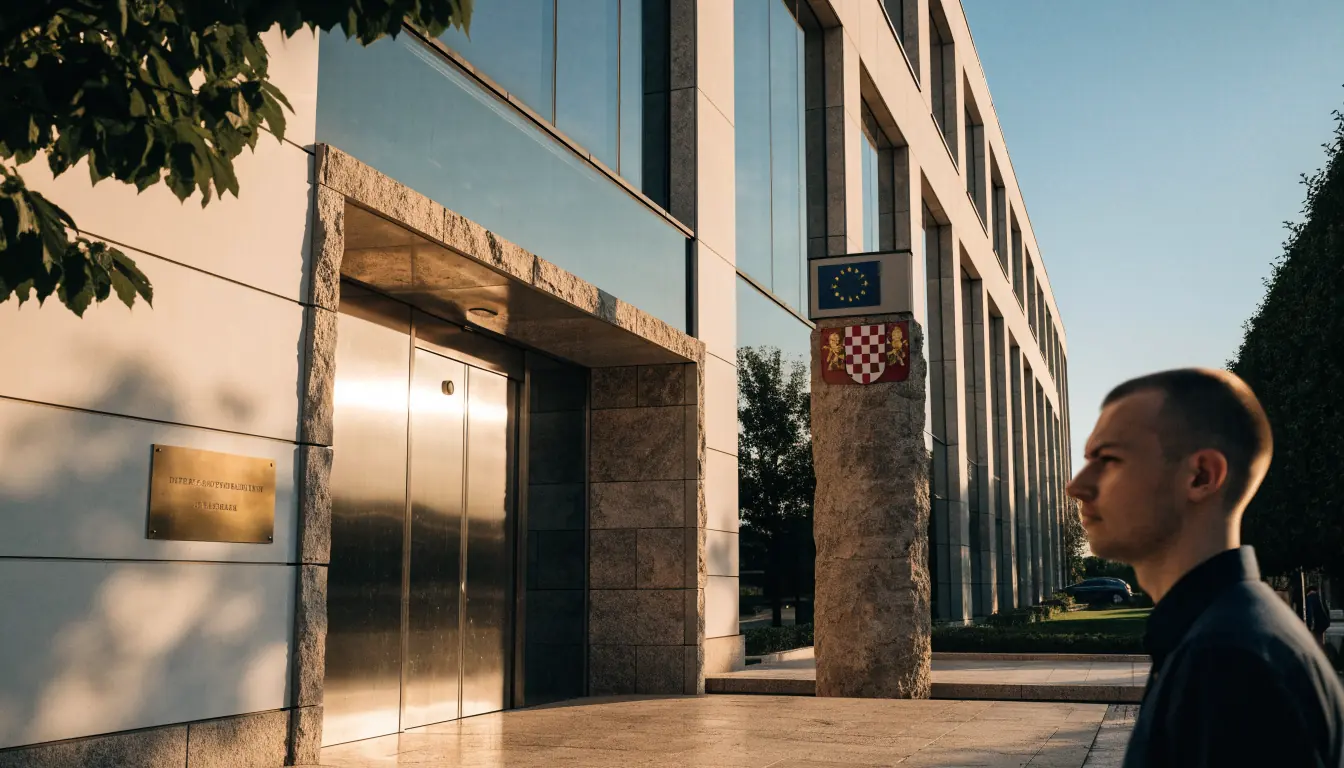 Ulaz u zgradu Ministarstva financija u Hrvatskoj
